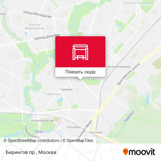 Карта Берингов пр.