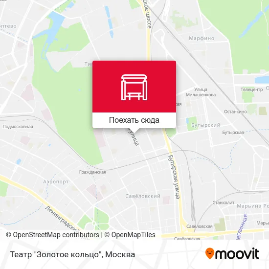 Карта Театр "Золотое кольцо"