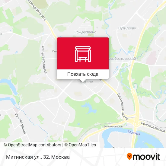 Карта Митинская ул., 32