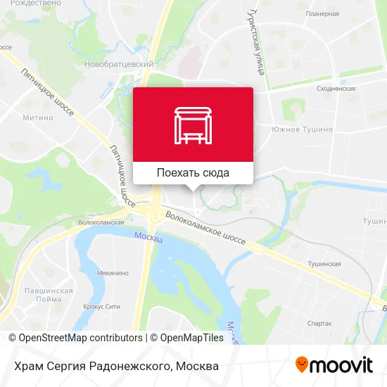 Карта Храм Сергия Радонежского