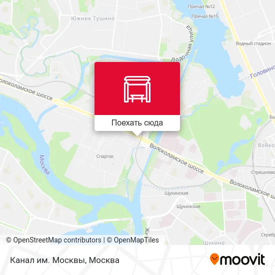 Карта Канал им. Москвы