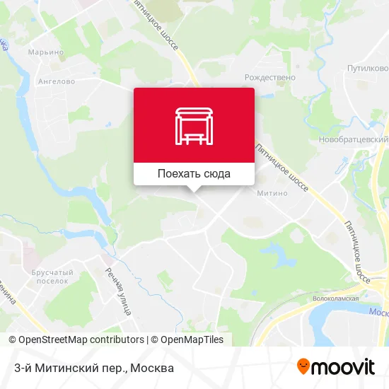Карта 3-й Митинский пер.