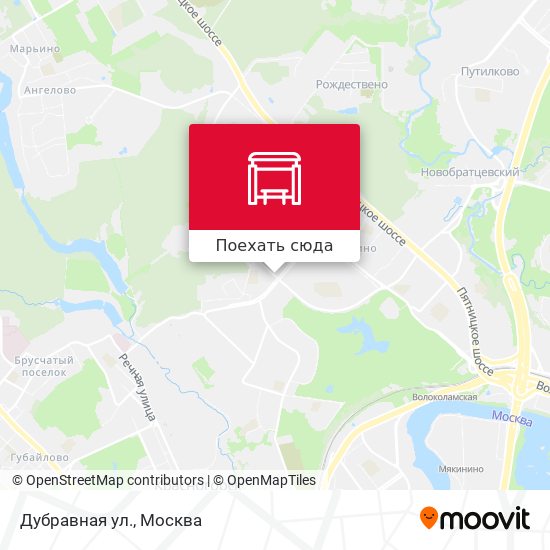 Карта Дубравная ул.