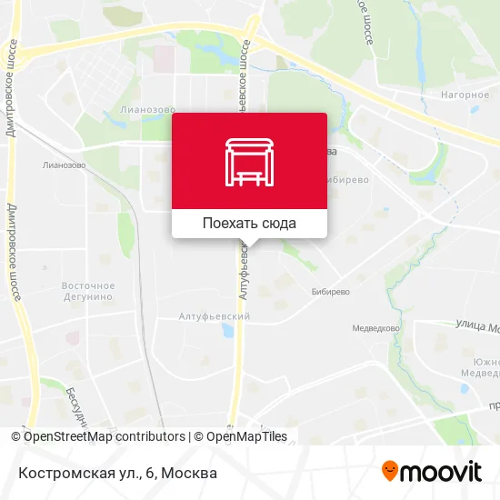 Карта Костромская ул., 6
