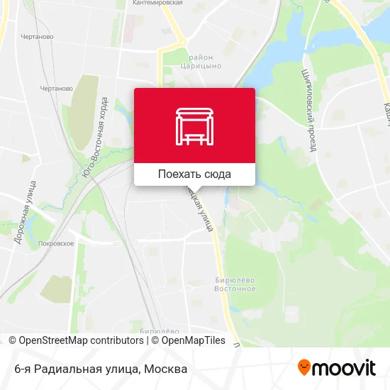 Карта 6-я Радиальная улица