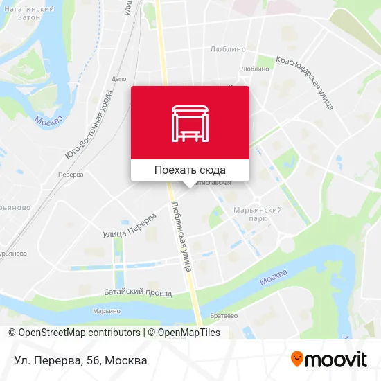Карта Ул. Перерва, 56