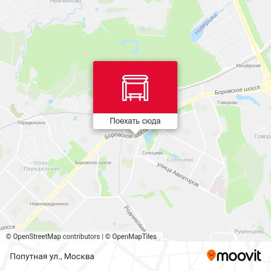 Карта Попутная ул.