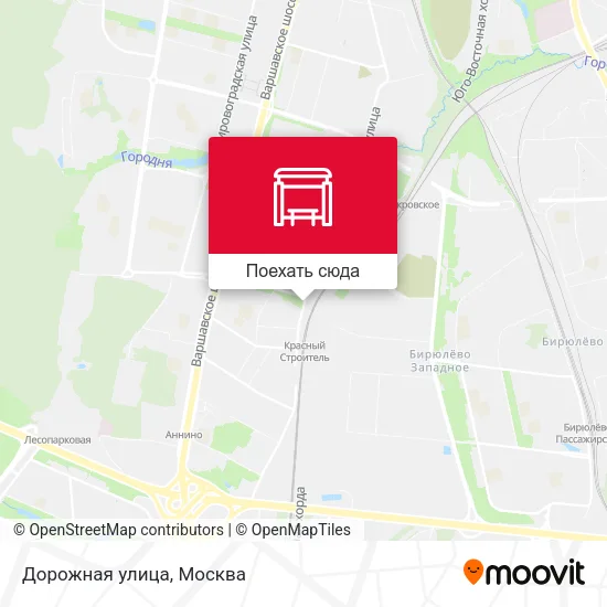 Карта Дорожная улица