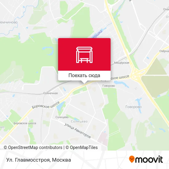 Карта Ул. Главмосстроя