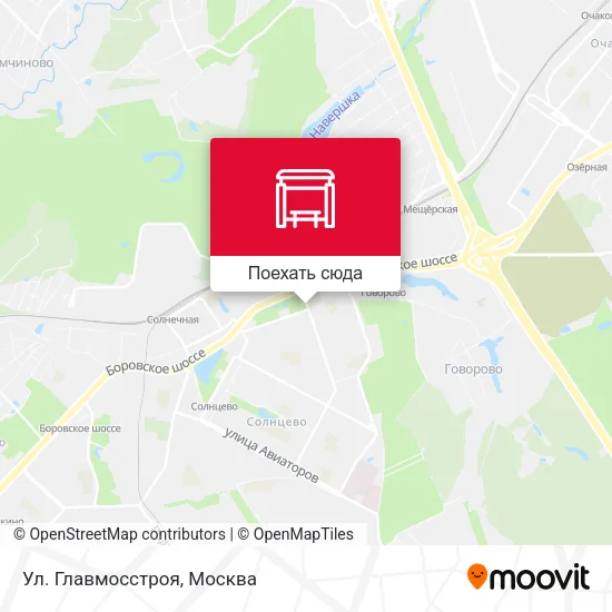 Карта Ул. Главмосстроя