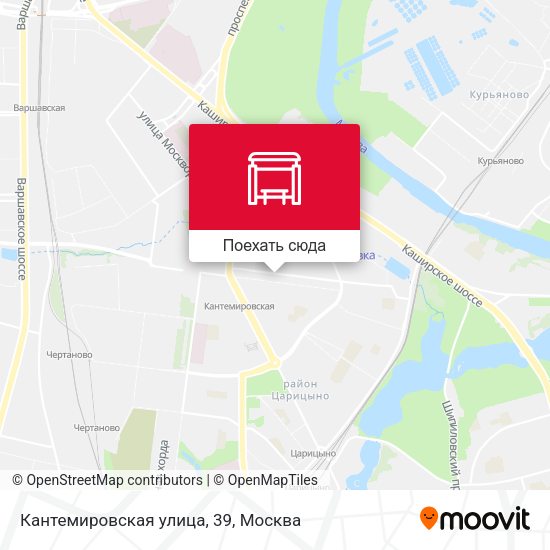 Карта Кантемировская улица, 39