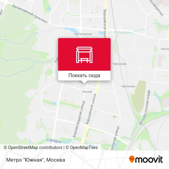 Карта Метро "Южная"