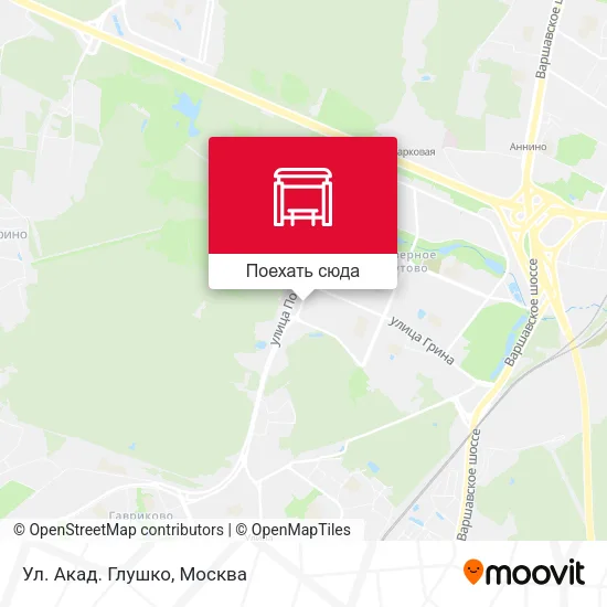 Карта Ул. Акад. Глушко