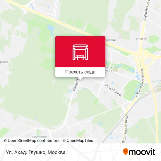 Карта Ул. Акад. Глушко