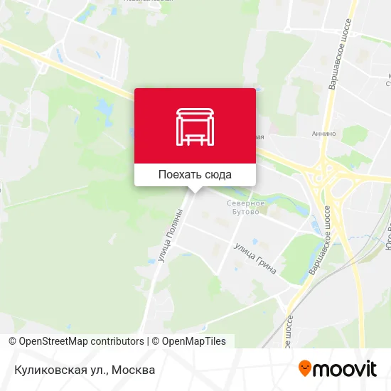 Карта Куликовская ул.
