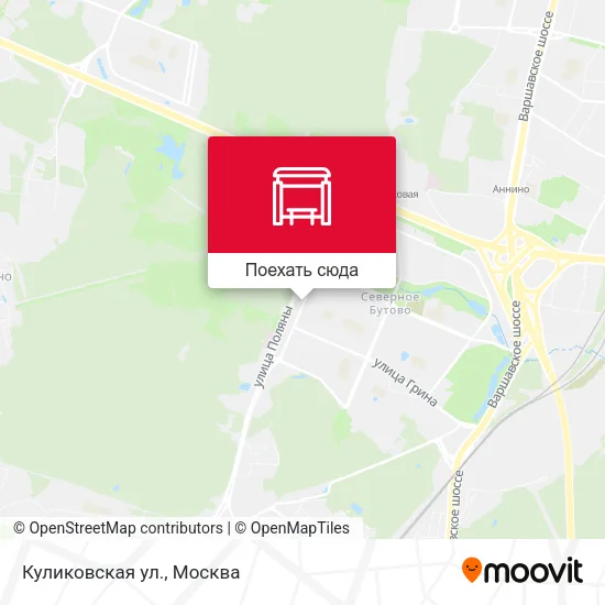 Карта Куликовская ул.