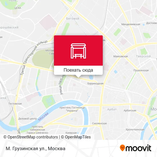 Карта М. Грузинская ул.
