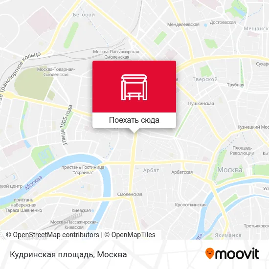 Карта Кудринская площадь