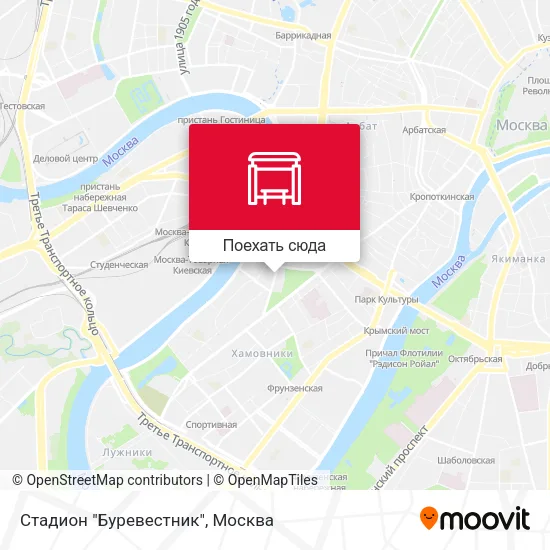 Карта Стадион "Буревестник"