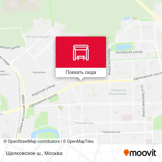 Карта Щелковское ш.