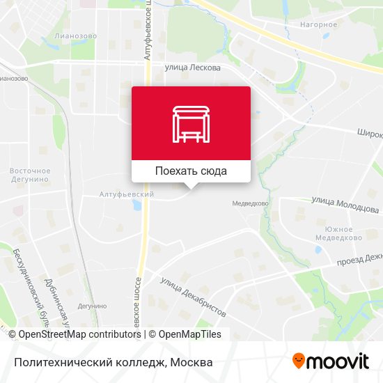 Карта Политехнический колледж