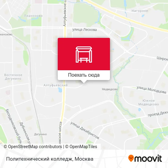 Карта Политехнический колледж