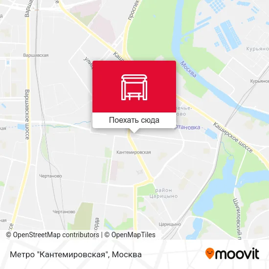 Карта Метро "Кантемировская"