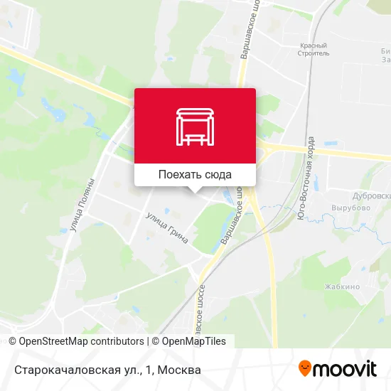 Карта Старокачаловская ул., 1