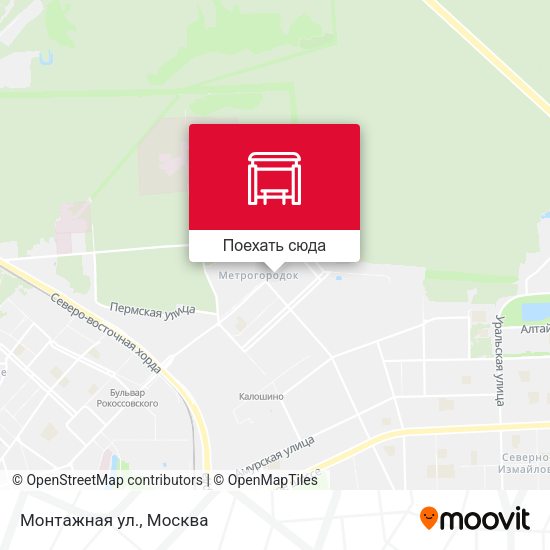 Карта Монтажная ул.