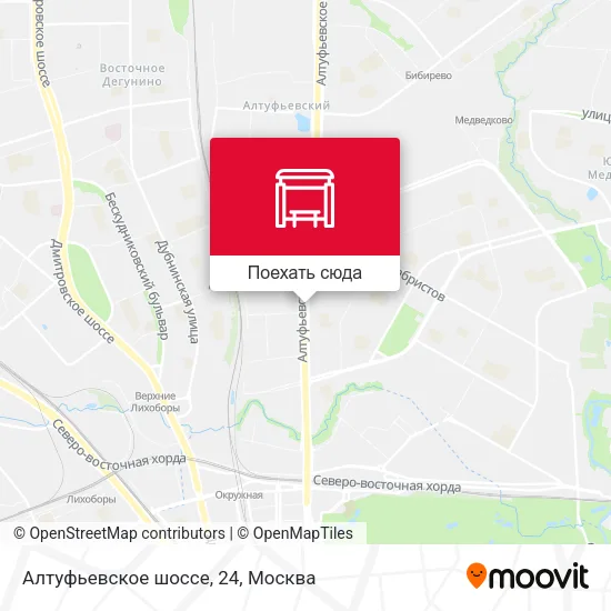 Карта Алтуфьевское шоссе, 24