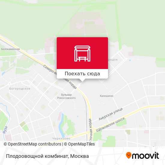 Карта Плодоовощной комбинат