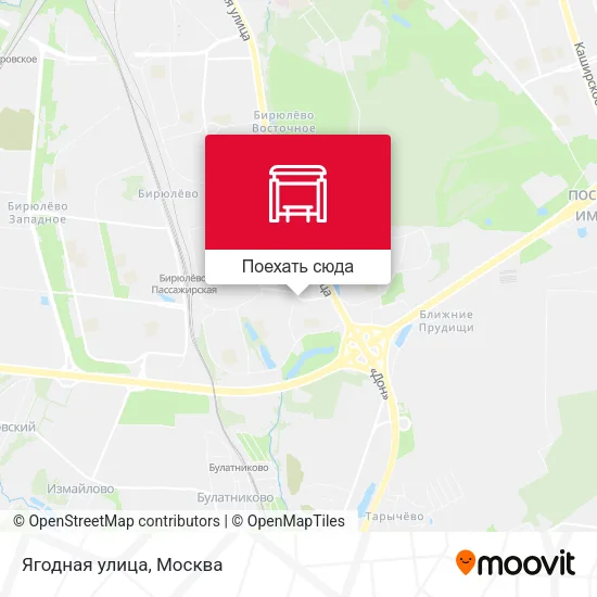 Карта Ягодная улица