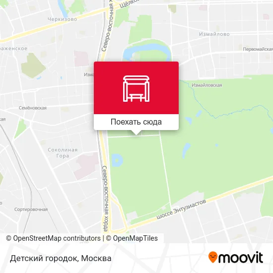 Карта Детский городок