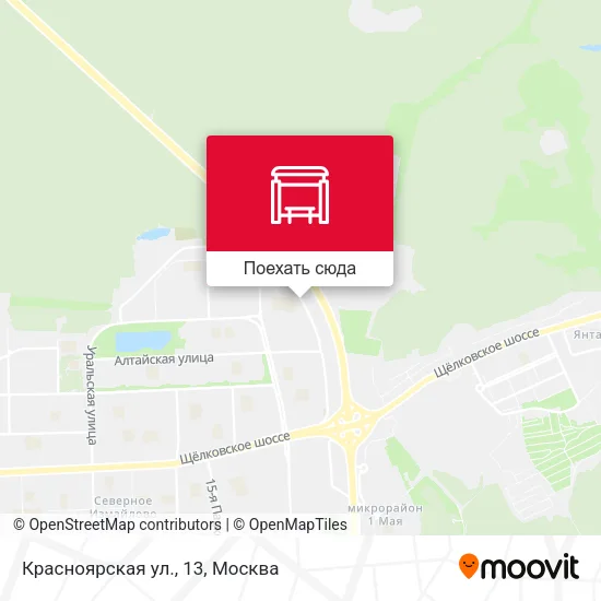 Карта Красноярская ул., 13