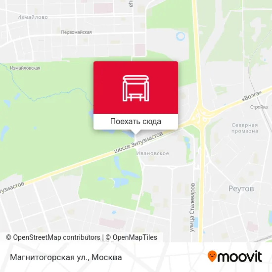 Карта Магнитогорская ул.