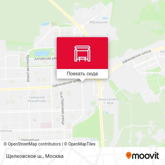 Карта Щелковское ш.