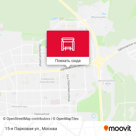 Карта 15-я Парковая ул.