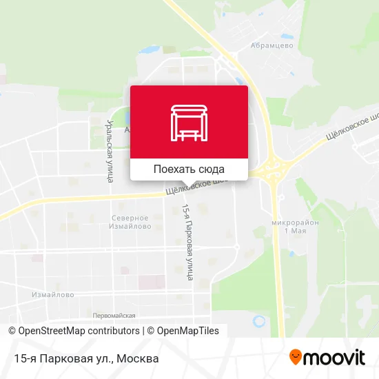 Карта 15-я Парковая ул.