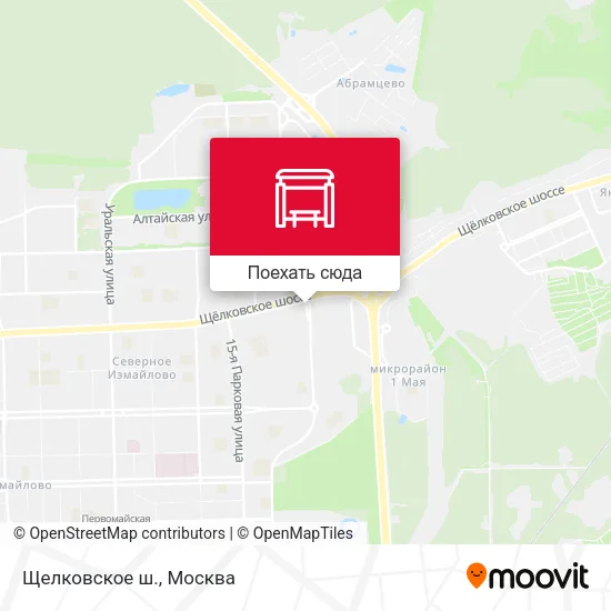 Карта Щелковское ш.