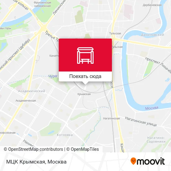 Карта МЦК Крымская