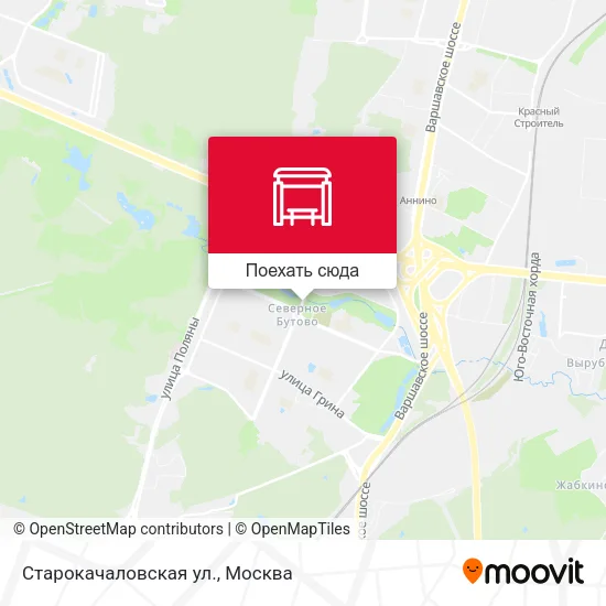 Карта Старокачаловская ул.