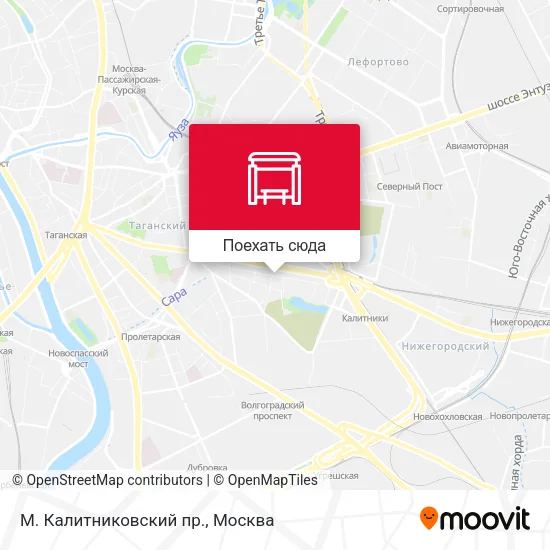 Карта М. Калитниковский пр.