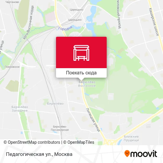 Карта Педагогическая ул.