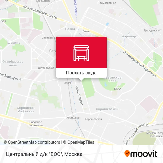 Карта Центральный д/к "ВОС"