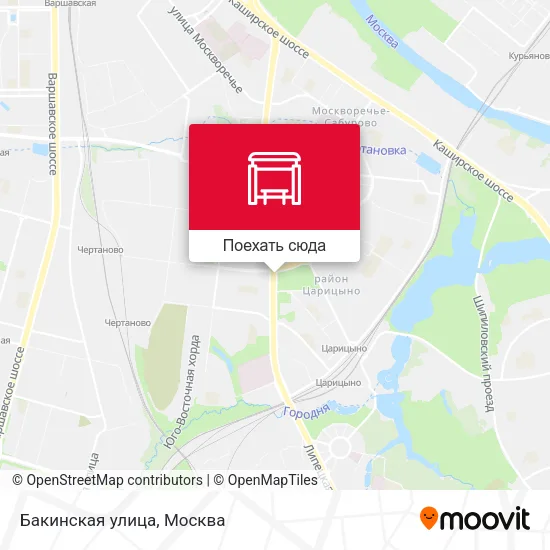 Карта Бакинская улица