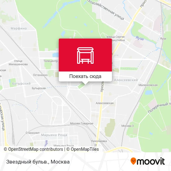 Карта Звездный бульв.