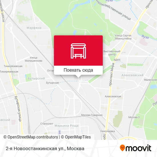 Карта 2-я Новоостанкинская ул.