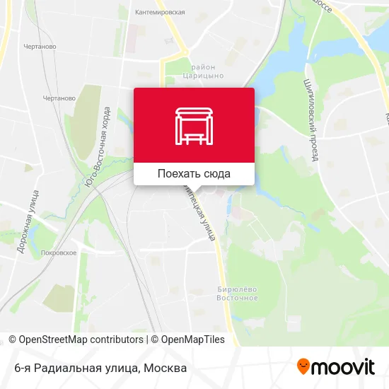 Карта 6-я Радиальная улица