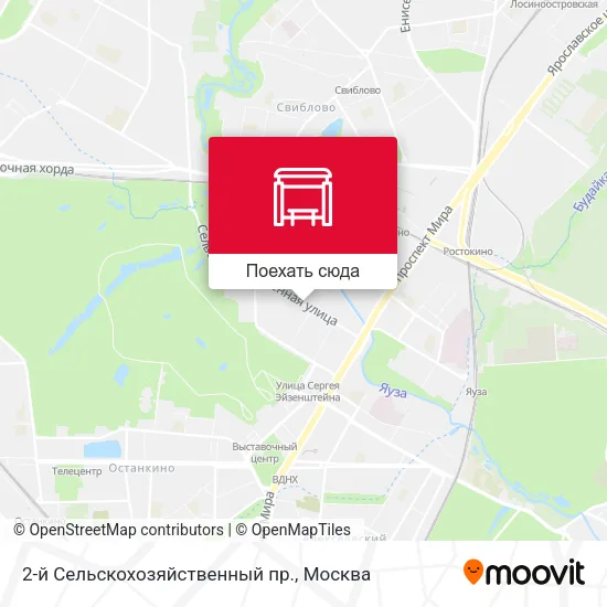 Карта 2-й Сельскохозяйственный пр.
