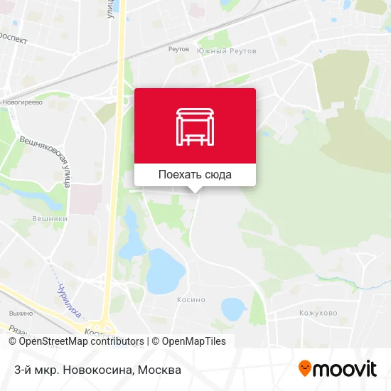 Карта 3-й мкр. Новокосина